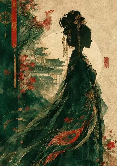 朱砂泪·凤归朝 短剧封面，古装宫斗题材