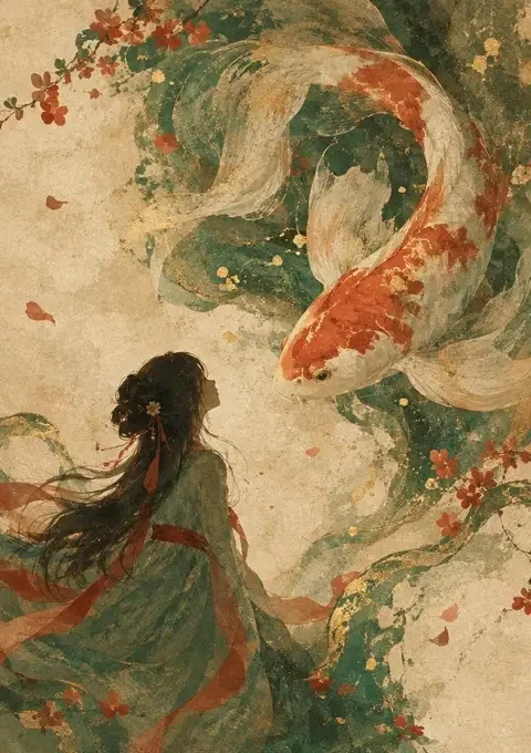 我的女友是锦鲤 短剧封面，甜宠恋爱题材